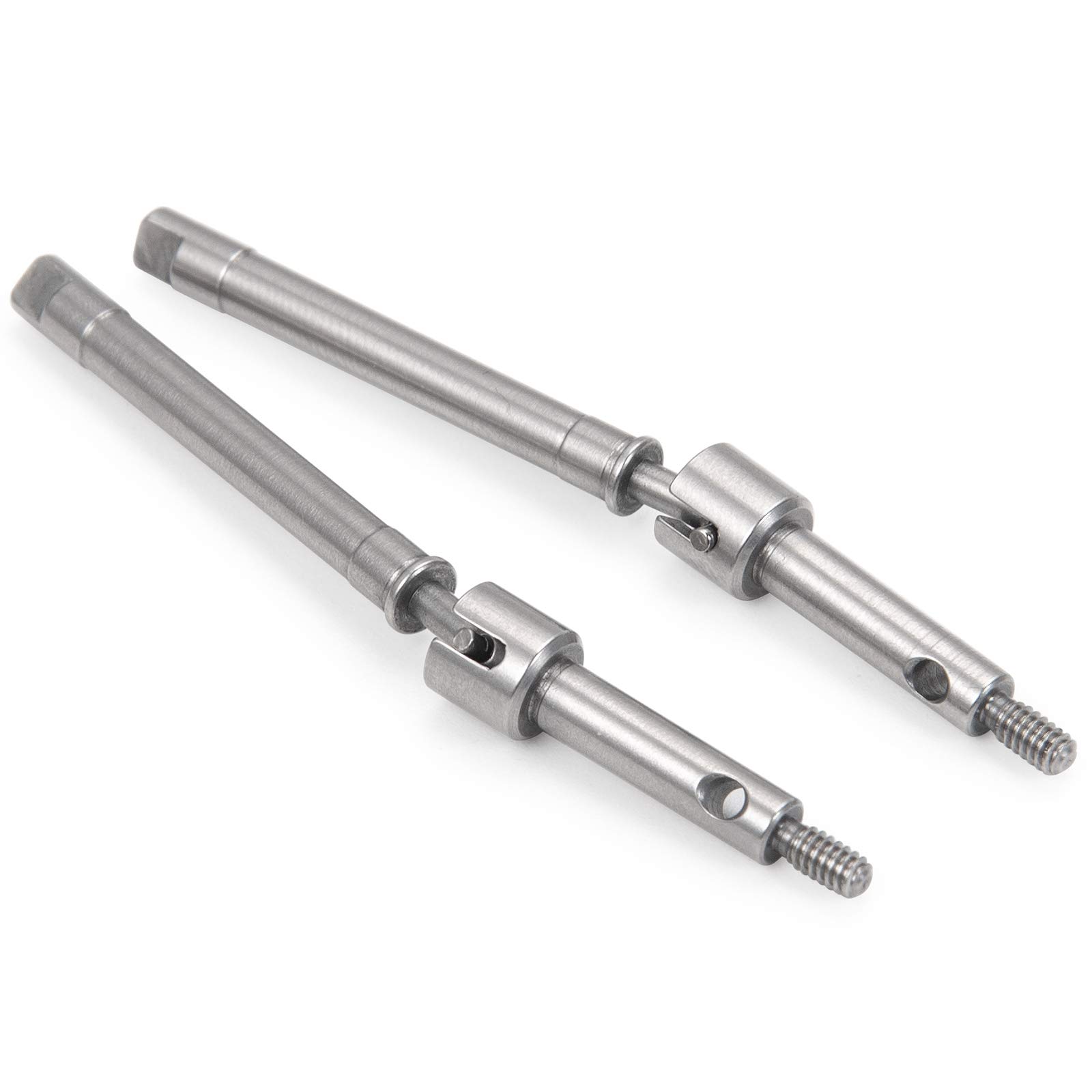 MORLORDY 2Pcs RC Stainless Steel Front Drive Shaft Steering